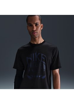 Męski T-shirt do koszykówki Dri-FIT Nike - Czerń ze sklepu Nike poland w kategorii T-shirty męskie - zdjęcie 179308559