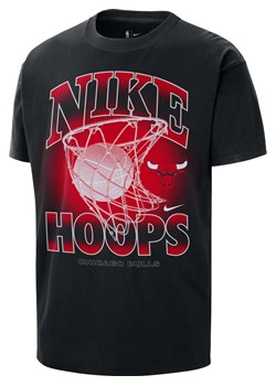 T-shirt męski Nike NBA Max90 Chicago Bulls Courtside - Czerń ze sklepu Nike poland w kategorii T-shirty męskie - zdjęcie 179309106