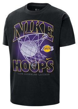 T-shirt męski Nike NBA Max90 Los Angeles Lakers Courtside - Czerń ze sklepu Nike poland w kategorii T-shirty męskie - zdjęcie 179309217