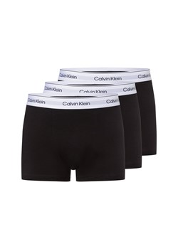Calvin Klein Męskie kąpielówki w 3-paku Mężczyźni Bawełna czarny jednolity ze sklepu vangraaf w kategorii Majtki męskie - zdjęcie 179315495