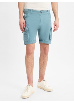 Alpha Industries Spodenki Mężczyźni Bawełna petrol jednolity ze sklepu vangraaf w kategorii Spodnie męskie - zdjęcie 179315527