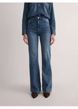 Reserved - Jeansy flare z wysokim stanem - niebieski ze sklepu Reserved w kategorii Jeansy damskie - zdjęcie 179315569