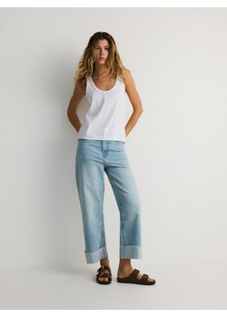 Reserved - Jeansy straight - niebieski ze sklepu Reserved w kategorii Jeansy damskie - zdjęcie 179316377