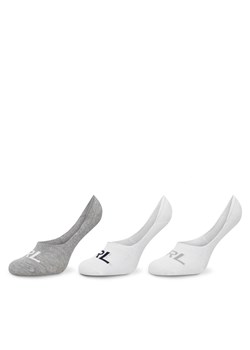 Zestaw 3 par stopek męskich LAUREN RALPH LAUREN 454972832002 Biały ze sklepu eobuwie.pl w kategorii Skarpetki męskie - zdjęcie 179317297