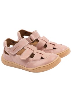 POM POM Skórzane buty w kolorze jasnoróżowym do chodzenia na boso ze sklepu Limango Polska w kategorii Sandały dziecięce - zdjęcie 179323089