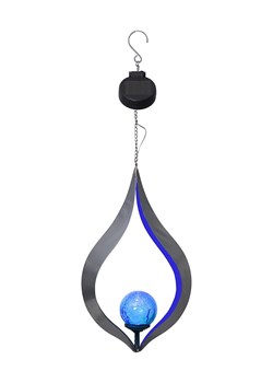 STAR Trading Solarne dzwoneczki LED w kolorze niebieskim - wys. 31 x Ø 18 cm ze sklepu Limango Polska w kategorii Oświetlenie ogrodowe - zdjęcie 179323187
