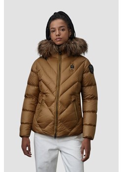 BLAUER Brązowa kurtka damska Alicia Short Jackets, Rozmiar S ze sklepu outfit.pl w kategorii Kurtki damskie - zdjęcie 179324805