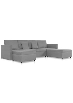 4-osobowa rozkładana jasnoszara sofa - Umika 4X ze sklepu Edinos.pl w kategorii Sofy i kanapy - zdjęcie 179325016