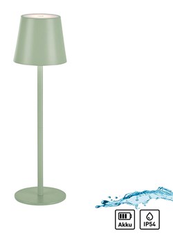 Just Light Lampa stołowa LED &quot;Euria&quot; w kolorze zielonym - wys. 37 x Ø 11 cm ze sklepu Limango Polska w kategorii Oświetlenie - zdjęcie 179329596