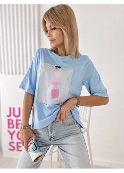 bluzka elmor błękitna one size ze sklepu UBRA w kategorii Bluzki damskie - zdjęcie 179331515