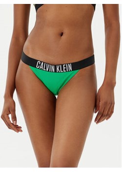 Calvin Klein Swimwear Dół od bikini KW0KW02857 Zielony ze sklepu MODIVO w kategorii Stroje kąpielowe - zdjęcie 179333246