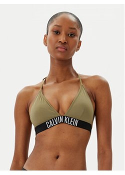 Calvin Klein Swimwear Góra od bikini KW0KW02854 Zielony ze sklepu MODIVO w kategorii Stroje kąpielowe - zdjęcie 179333278