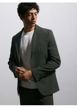 Reserved - Marynarka slim fit - ciemnozielony ze sklepu Reserved w kategorii Marynarki męskie - zdjęcie 179336845