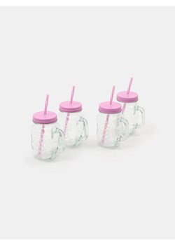 Sinsay - Kubek ze słomką 4 pack - różowy ze sklepu Sinsay w kategorii Kubki - zdjęcie 179340856
