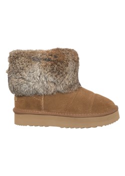 Patrizia Pepe Skórzane botki zimowe w kolorze jasnobrązowym - id: 16613114 - marki Patrizia Pepe - 179341245 Patrizia Pepe Skórzane botki zimowe w kolorze jasnobrązowym ze sklepu Limango Polska w kategorii Śniegowce damskie - zdjęcie 179341245