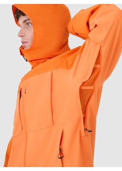 Męska kurtka trekkingowa 4F 4FWSS25TTJAM711 - pomarańczowa ze sklepu Sportstylestory.com w kategorii Kurtki męskie - zdjęcie 179341645