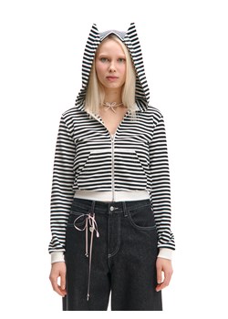 Cropp - Bluza hoodie z uszami - wielobarwny ze sklepu Cropp w kategorii Bluzy damskie - zdjęcie 179342265