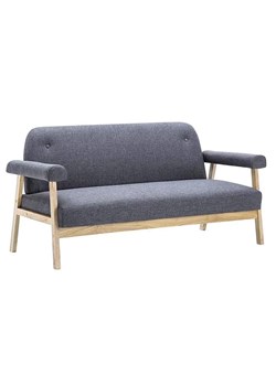 3-osobowa sofa materiałowa Uxis 3D - ciemnoszara ze sklepu Edinos.pl w kategorii Sofy i kanapy - zdjęcie 179342429