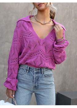 LA Angels Sweter w kolorze fioletowym ze sklepu Limango Polska w kategorii Swetry damskie - zdjęcie 179342728