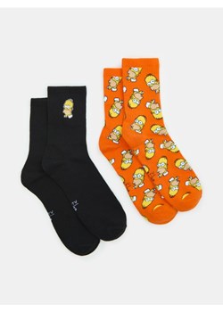 Sinsay - Skarpetki 2 pack The Simpsons - wielobarwny ze sklepu Sinsay w kategorii Skarpetki męskie - zdjęcie 179349736