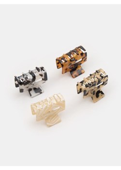 Sinsay - Klamry do włosów ze zwierzęcym motywem 4 pack - wielobarwny ze sklepu Sinsay w kategorii Spinki - zdjęcie 179349855