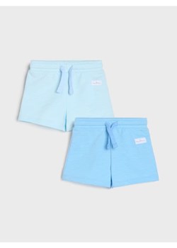 Sinsay - Szorty basic z ozdobną naszywką 2 pack - niebieski - id: 958DF-50X - marki Sinsay - 179349917 Sinsay - Szorty basic z ozdobną naszywką 2 pack - niebieski ze sklepu Sinsay w kategorii Spodenki dziewczęce - zdjęcie 179349917