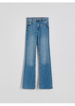 Reserved - Jeansy flare high waist - niebieski ze sklepu Reserved w kategorii Jeansy damskie - zdjęcie 179352195