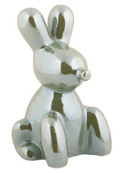 Present Time Dekoracja &quot;Balloon Bunny&quot; w kolorze zielonym - wys. 15 cm ze sklepu Limango Polska w kategorii Dekoracje - zdjęcie 179352827