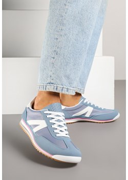 Niebieskie Sneakersy z Geometrycznym Wzorem Clesanna ze sklepu born2be.pl w kategorii Buty sportowe damskie - zdjęcie 179359788
