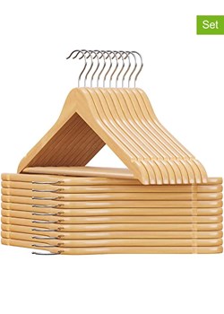 SONGMICS Wieszaki (20 szt.) w kolorze srebrno-jasnobrązowym na ubrania - 44,5 x 23 cm ze sklepu Limango Polska w kategorii Szafy - zdjęcie 179362366