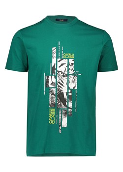 cavalli CLASS Koszulka w kolorze zielonym ze sklepu Limango Polska w kategorii T-shirty męskie - zdjęcie 179362657