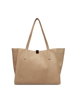 Torebka Calvin Klein Ck Narrate Shopper_Suede K60K612983 Beżowy ze sklepu eobuwie.pl w kategorii Torby Shopper bag - zdjęcie 179363825