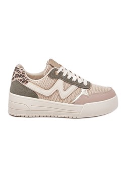 Buty Sportowe Damskie Na Platformie Panterka Zielone ze sklepu ButyModne.pl w kategorii Buty sportowe damskie - zdjęcie 179367186