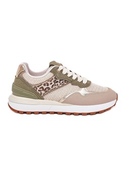 Buty Sportowe Damskie Z Panterką Na Platformie Zielone ze sklepu ButyModne.pl w kategorii Buty sportowe damskie - zdjęcie 179367189