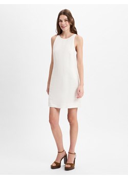 IPURI Lniana sukienka damska Kobiety len écru jednolity ze sklepu vangraaf w kategorii Sukienki - zdjęcie 179370815