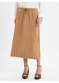 Opus Damska spódnica midi - Ringa Kobiety wielbłądzi jednolity ze sklepu vangraaf w kategorii Spódnice - zdjęcie 179370858