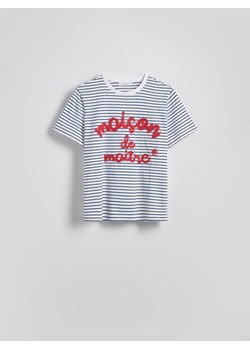 Reserved - T-shirt z haftem - wielobarwny ze sklepu Reserved w kategorii Bluzki damskie - zdjęcie 179372145