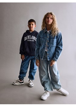 Reserved - Trampki z imitacji skóry - biały ze sklepu Reserved w kategorii Trampki dziecięce - zdjęcie 179375467