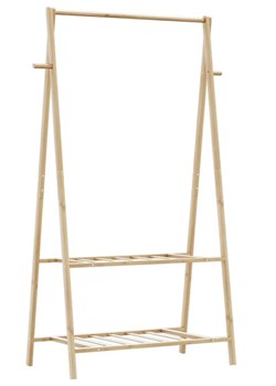 Wieszak na ubrania z 2 półkami 96cm - Tempra 3X ze sklepu Edinos.pl w kategorii Zestawy mebli do przedpokoju - zdjęcie 179377898