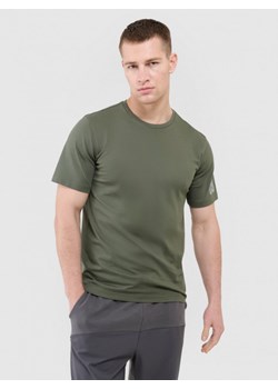 Męski t-shirt basic Outhorn OTHWAW24TTSHM2438 - oliwkowy/khaki ze sklepu Sportstylestory.com w kategorii T-shirty męskie - zdjęcie 179381876