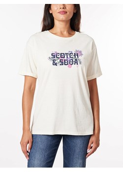 Scotch &amp; Soda Koszulka w kolorze kremowym ze sklepu Limango Polska w kategorii Bluzki damskie - zdjęcie 179384486