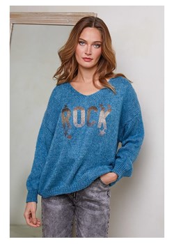 Joséfine Sweter w kolorze niebiesko-biało-czarnym ze sklepu Limango Polska w kategorii Swetry damskie - zdjęcie 179384677