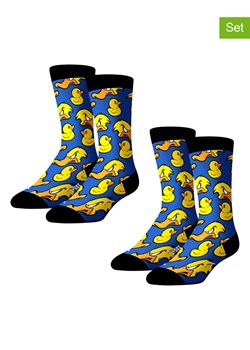 Lucky Socks Skarpety (2 pary) w kolorze czarno-żółto-granatowym ze sklepu Limango Polska w kategorii Skarpetki męskie - zdjęcie 179384969