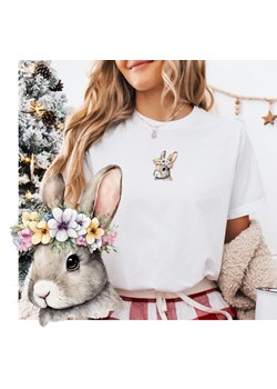 Koszulka z zajączkiem na Wielkanoc ze sklepu Time For Fashion w kategorii Bluzki damskie - zdjęcie 179386415