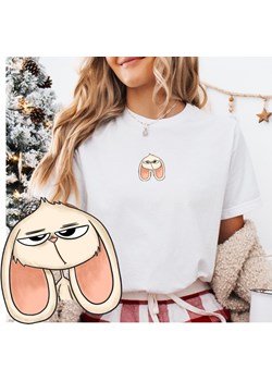 Koszulka ze śmiesznym zajączkiem na Wielkanoc ze sklepu Time For Fashion w kategorii Bluzki damskie - zdjęcie 179386416