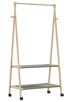 Wieszak wolnostojący na kółkach 96cm - Agno 3X ze sklepu Edinos.pl w kategorii Zestawy mebli do przedpokoju - zdjęcie 179386935