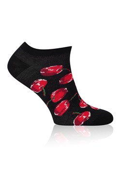 Skarpetki stopki damskie Cherry S178S, Kolor czarno-czerwony, Rozmiar 35-38, Gee One ze sklepu Primodo w kategorii Skarpetki damskie - zdjęcie 179388036