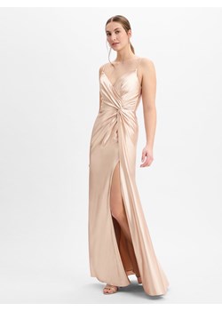 Luxuar Fashion Damska sukienka wieczorowa Kobiety złoty jednolity ze sklepu vangraaf w kategorii Sukienki - zdjęcie 179391417