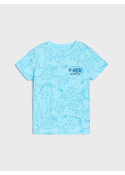 Sinsay - Koszulka z motywem dinozaura - niebieski ze sklepu Sinsay w kategorii T-shirty chłopięce - zdjęcie 179394645