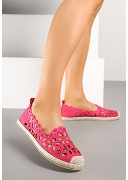 Fuksjowe Espadryle z Ażurowymi Wycięciami Merindrela ze sklepu born2be.pl w kategorii Espadryle damskie - zdjęcie 179399135
